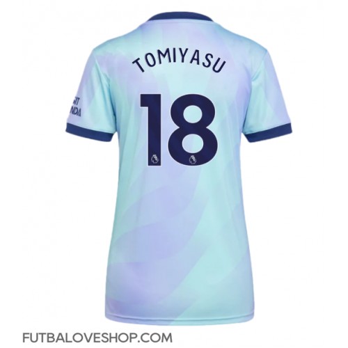 Dres Arsenal Takehiro Tomiyasu #18 Tretina pre Ženy 2024-25 Krátky Rukáv